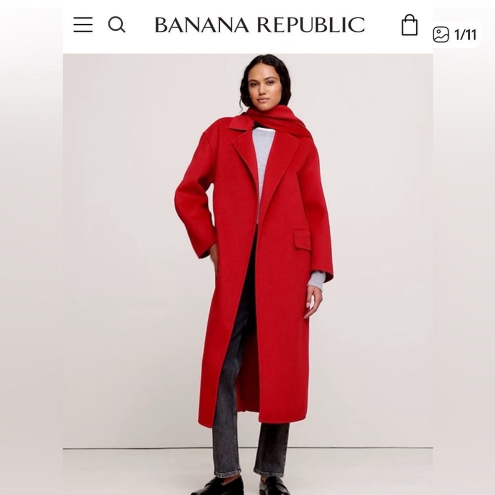 Banana Republic OVERSIZED DOUBLE-FACED CAPE COAT NWOT SIZE S/M